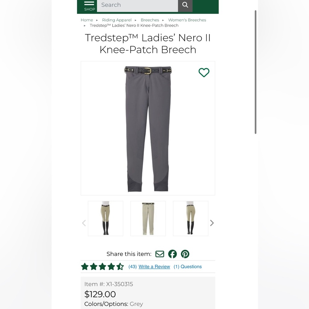 Women’s riding breeches